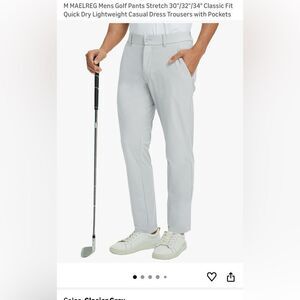 NWT Powder Blue Mens Golf Pants Stretch Classic Fit Quick Dry Lightweight Casual